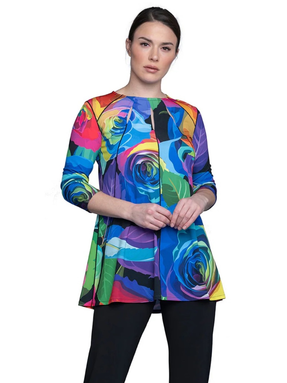 Eva Varro Vibrant Floral Tunic
